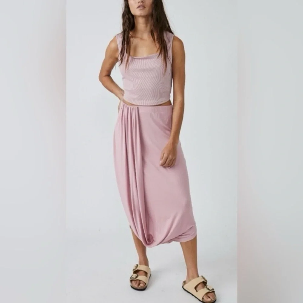 Free People Beach Daphne Midi Skirt. Size XL